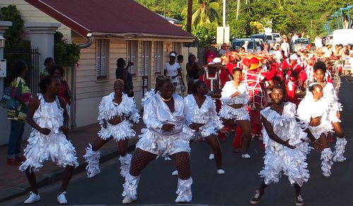 parádé, karnevál, felvonulás Martinique